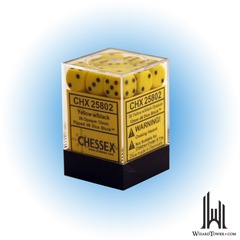 Opaque - 12mm Dice Block - Yellow / black